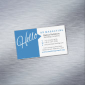 Bleu blanc bonjour parole citation carte de visite (In Situ)