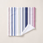 Bleu blanc de la plage (Gant de toilette)