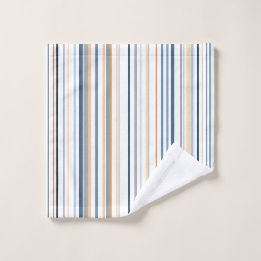 Bleu blanc de la plage (Gant de toilette)