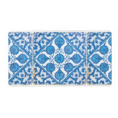 Bleu Blanc Delft Cornflower Étiquettes (Devant)