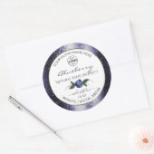 Bleu Blanc Étiquettes  Parties scintillant étincel (Enveloppe)