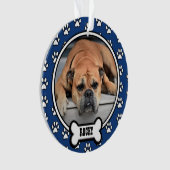 Bleu|Blanc Famille Animaux Mémorial Cadre photo Ac (devant)