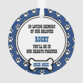 Bleu|Blanc Famille Animaux Mémorial Cadre photo Ac (dos)