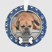 Bleu|Blanc Famille Animaux Mémorial Cadre photo Ac (devant)