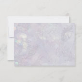 Bleu Blanc Floral 50e Anniversaire Merci Plat (Dos)