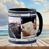 Bleu Blanc Frappe Sa Mug Photo