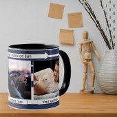 Bleu Blanc Frappe Sa Mug Photo