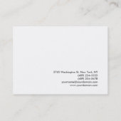 Bleu Blanc Monogramme Accueil Réparations Carte de (Dos)