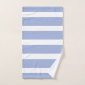 Bleu blanc Motif de la bande côtière (Serviette à main)