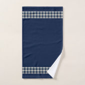 Bleu, blanc, multithread (Serviette à main)