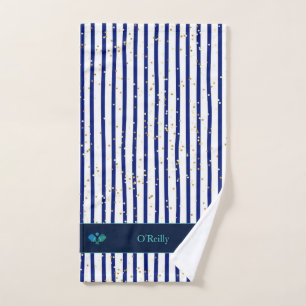 Bleu blanc rayures or Monogramme Pickleball