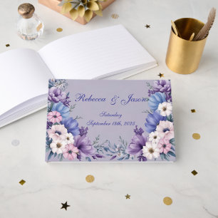 Bleu, blanc, rose et pourpre délicats fleurs estiv