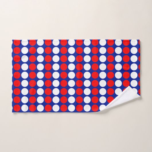 Bleu blanc rouge moderne (Serviette à main)