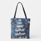 Bleu Blanc sapin de Noël Sac fourre-tout de vacanc (Dos)