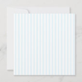 Bleu Blanc Stripes Confirmation Photo Invitation (Dos)