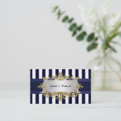 Bleu Blancs, Bleu Ruban, Étiquette encadré Or (Debout devant)