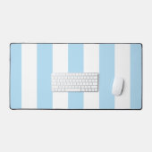 Bleu, Blancs, Motif rayé (Clavier et souris)