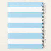 Bleu, Blancs, Motif rayé (Dos)