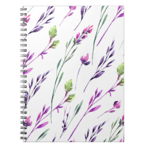 Bleu Bleu Bleu Aquarelle Carnet Spiral