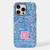 Bleu Bleu Clair Pink Paisley Patte (Verso)