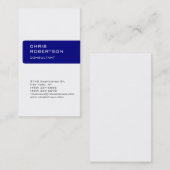 Bleu Bleu de la Marine Bleu Carte de visite attira (Devant / Derrière)