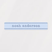 Bleu Bleu étanche Garçons Nom Étiquette (Design 2)