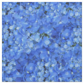 Bleu Bleu Hydrangée Motif Floral Tissu (Détail)