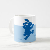 Bleu bleu lapin Mug (Devant gauche)