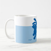Bleu bleu lapin Mug (Gauche)