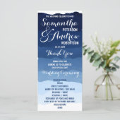 Bleu bleu marine aquarelle ombre programme de mari (Debout devant)