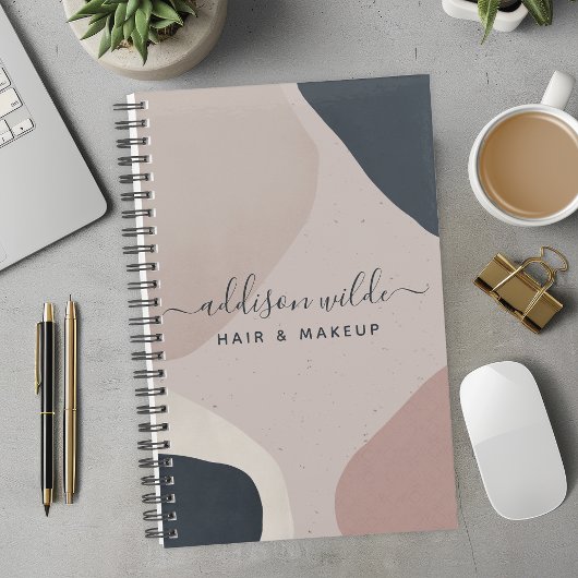 Bleu bleu marine moderne Formes Abstraites neutres