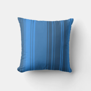 Bleu Bleu Retro Tirages Lancer Oreiller