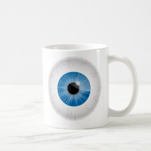 Bleu Blooshot Eyeballs Mug