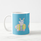 Bleu Boeuf de Pâques Lapin Mug (Gauche)