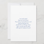 Bleu Boho Arch Baby shower garçon Invitation (Dos)