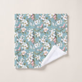 Bleu Botanique Dogwood de printemps (Gant de toilette)