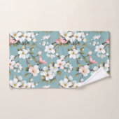 Bleu Botanique Dogwood de printemps (Serviette à main)