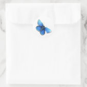 Bleu bouillon eden logo aquarelle autocollants (Sac)