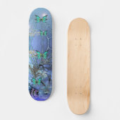 Bleu Bouton de skateboard (Recto)