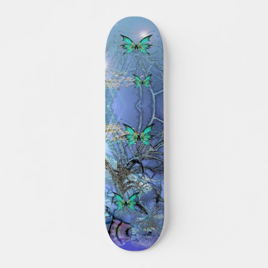 Bleu Bouton de skateboard (Devant)