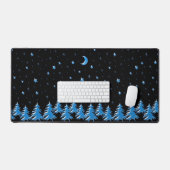 Bleu brillant Arbres de Noël d'hiver, Étoiles sur  (Clavier et souris)
