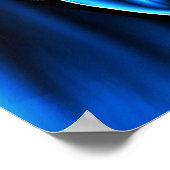 Bleu brillant dents Bite & gencives Poster pour de (Coin)