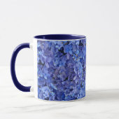Bleu brillant Hydrangée Inspirationnelle Mug (Gauche)