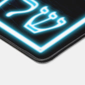 Bleu brillant Shalom sur étoile gravée de David (Coin)