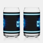 Bleu brillant Shalom sur étoile gravée de David (Droite)