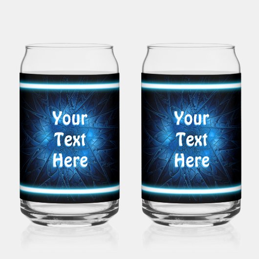 Bleu brillant Shalom sur étoile gravée de David (Verso)