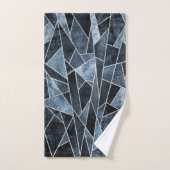 Bleu brisé (Serviette à main)