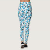 Bleu Bubble d'été femmes Leggings (Dos)