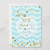 Bleu Bubbly Invitation (Devant)