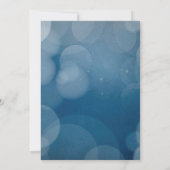 Bleu bulle argent BACHELOR PARTY INVITATION NOUVEL (Dos)